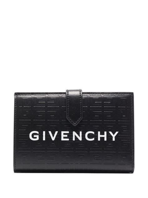 givenchy 4g leather bifold|Givenchy 4G Logo Embossed Leather Bifold Wallet .